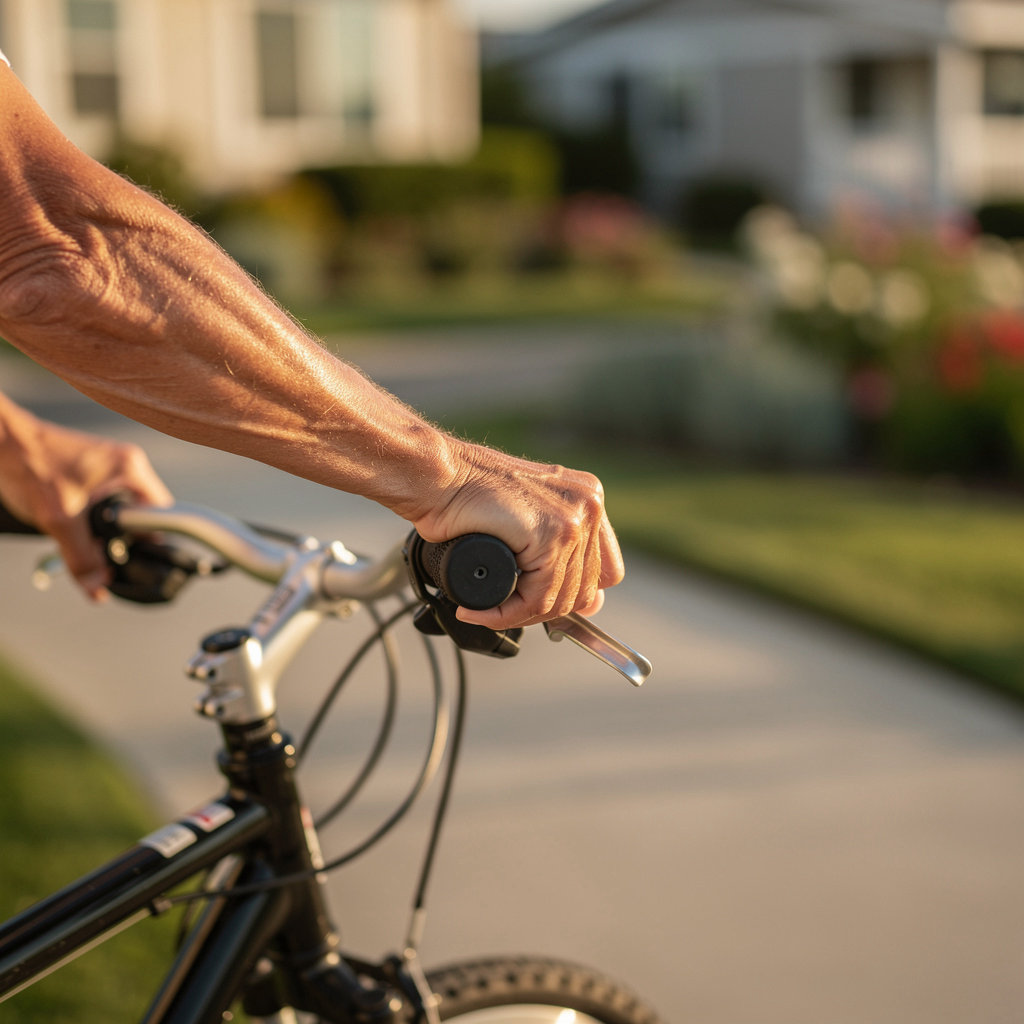 Active seniors enjoying social time together at Ocean Bluffs Mobile Home Estates 55+ community in San Diego